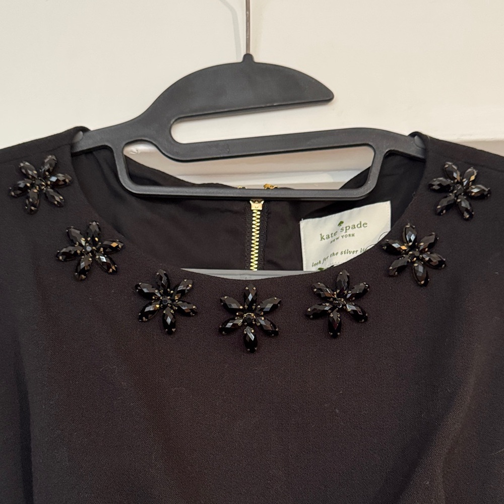 Kate Spade Floral Cluster Diana dress, Havana, black 6